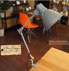 楽天市場 デスクライト クリップ 卓上照明 インダストリーグリップランプ industry grip lamp en 007d ハモサ hermosa 全4色 シェード角度調整 e17 40w 間接照明 学習机 子供部屋 寝室 ベッドサイド インダストリアル ヴィンテージ 男前 レトロ 西海岸 おしゃれ 家具