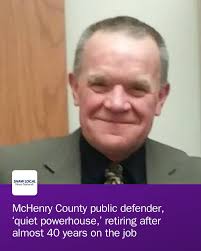 Mark Cook, who has led the public defender's office in McHenry County since  1986, is stepping down.