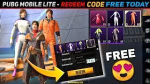 Free Outfit Glitch In Pubg Mobile Lite Pubg Lite Redeem Code Today Free Outfit Redeem Code Here Youtube