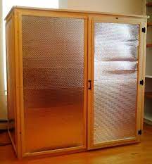 A small closet space is ideal to build a diy infrared sauna room. More Permanent Looking Diy Infrared Sauna Setup Sauna Diy Infrared Sauna Diy Infrared Sauna