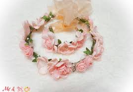 vòng hoa đội đầu kèm vòng tay cho bé