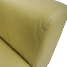 Italsofa italian brown leather 2 cushion loveseat has wear on one arm approx. Italsofa Leather Sofa Furniture