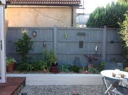 Grey Fence White Painted Wall Garden Fence Paint Patio Garden Design Backyard Fences