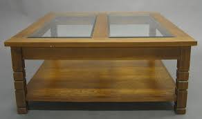 The hodedah coffee table is beveled to create a softer edge. Coffee Table Double Inset Beveled Glass Psw