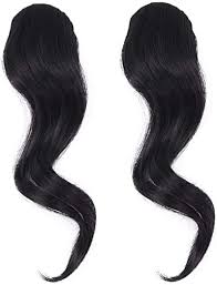 See more ideas about long hair styles, hair cuts, hair styles. Amazon Com 2pcs Clip In Bangs Hair Extensions Wave Side Bangs One Piece Side Swept Bangs Clothing