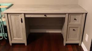 Originally a builder of custom cabinetry and church pews, he began crafting small occasional tables from the fine, leftover wood. Sauder Edge Water Computer Desk Review Great For The Money Youtube