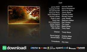 Download the best after effects projects for free our collection include free openers, logo sting, intro and video display template all high quality premium ae files. Film Credits Direct Download Link Videohive Download Free After Effects Templates