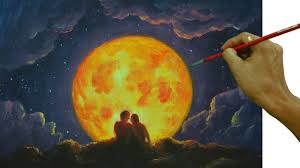 Feel free to explore, study and enjoy paintings with paintingvalley.com. Acrylic Painting Tutorial Silhouette Couple In Blood Moon By Jm Lisondra Youtube
