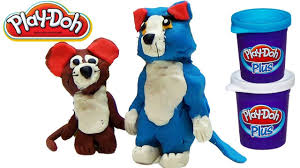 Play Doh Tom And Jerry 3d Modeling Making Cartoons Characters With Pl Play Doh Kid Surprise Cartoon Characters
