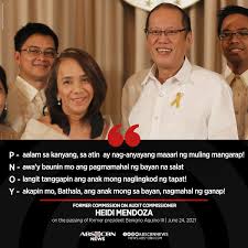 Aquino had been largely silent and out of the public eye after his presidency ended. Zsegq2pw7n1pcm
