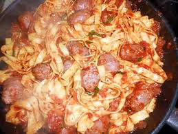 Saucisse De Toulouse Aux Tagliatelles Recette Tagliatelles Saucisse De Toulouse Cuisson Des Aliments