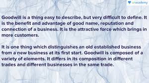 Introduction To Goodwill In Hindi Hindi Class 12th Partnership Firm Reconstitution Change In Profit Sharing Ratio Unacademy