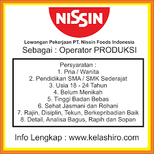 We did not find results for: Lowongan Pekerjaan Pt Nissin Foods Indonesia Mei 2019 Kelas Hiro