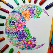 3 511 Likes 71 Comments Mandalas Zentangles Doodles Lady Meli Art On Instagram Floral Crescent Doodle Art Mandala Design Art Art Drawings How to draw a colourful mandala drawing in lotus style step by step | art 11. doodle art