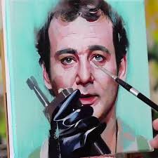 Awesome #painting of #BillMurray by Alpay Efe!
