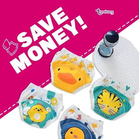 Kids Reusable Baby Diaper & Training Pants – Trendsters.pk