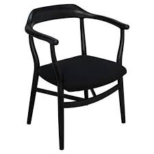Maybe you would like to learn more about one of these? Noir Rey Mid Century Modern Black Wood Upholstered Dining Arm Chair Kathy Kuo Home