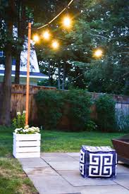 Diy Planter With Pole For String Lights At Charlotte S House