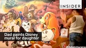 At the time, walt disney studios was interested and eventually bought and used the pixar image computer and custom software written by pixar as part of its computer animation production system (caps) project, to migrate the laborious ink and paint part of the 2d animation process to a more automated method. This Dad Painted A Giant Disney Mural For His Daughter Youtube