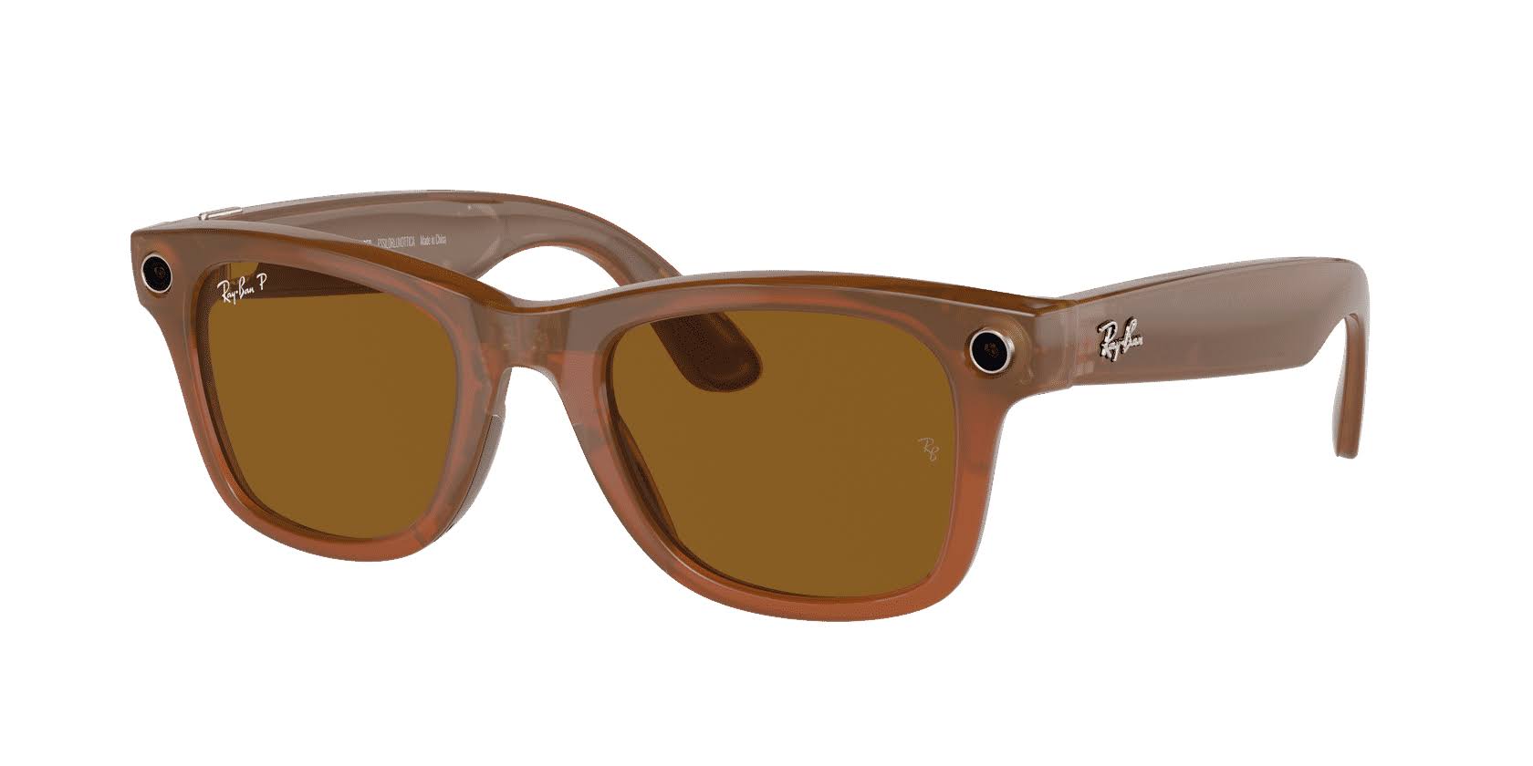 Ray-Ban Meta Smart Glasses – Transparent Brown Wayfarer product image