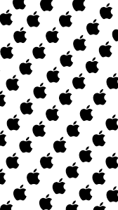Tons of awesome apple mobile wallpapers to download for free. Apple Print Patron White Cool Black Pattern Blanco Logo Hd Mobile Wallpaper Peakpx