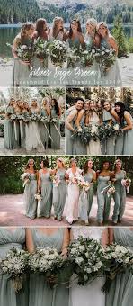 De Demoiselle D Honneur De Couleurs Des Verts Sur Le Theme De Mariage Vert Sauge Robe De Dem Demoiselle D Honneur Mariage Robe De Temoin Mariage Mariage Vert