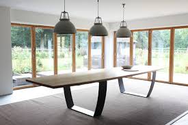 No matter how big or small. Bespoke Oak Steel Dining Table Contemporary Dining Room Wiltshire By Design By Timber Houzz