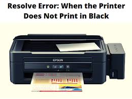 Resolve Error When The Printer Does Not Print In Black Printer Print Black
