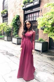 Modest Long Sleeves Maroon Bridesmaid Dresses Chic Simple Wedding Party Gowns Victorian Wedding Dress Long Sleeve Bridesmaid Dress Maroon Bridesmaid Dresses