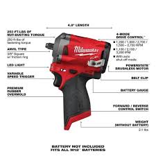Find milwaukee m12 from a vast selection of sanders. Milwaukee M12 Fuel 12 Volt Lithium Ion Brushless Cordless Stubby 3 8 In Impact Wrench With 3 8 In High Speed Ratchet 2554 20 2567 20 The Home Depot