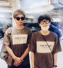 This looks good on him! Fear Of God Shirt Yoongi Promotions