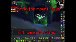 Battle for mount Hyjal Raid Entrance & Location
