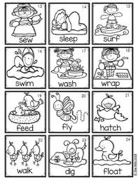 adjectives nouns and verbs for small pocket charts english spanish