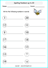 Some of the worksheets displayed are ten two eight, writing numbers work, number words 1 10, number work 11 20, number symbols with circles name, maths work for parents, kindergarten numbers counting work. Grade 1 Writing Number Words Up To 20 Math School Worksheets For Primary And Elementary Math Education