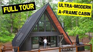 You can build storage space into the loft, and keep sheets, pillows, and bedding in the bed/bench boxes. Massive 2 Story 1500sqft Ultra Modern Dream A Frame Cabin Full Tour Youtube