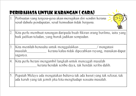 Hal ini berlaku demikian kerana. Peribahasa Karangan Pt3 Spm Teow Hometuition å¼ è€å¸ˆ Facebook