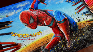 High quality poster printed on glossy photo paper. Drawing Spider Man Homecoming Lookfishart Youtube