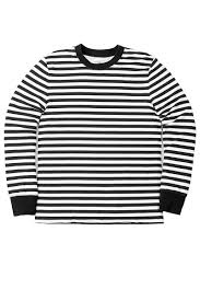 Black And White Striped Long Sleeve Tee Black White Stripe Long Sleeve Crewneck In 2020 Striped Long Sleeve White Stripes Shirt White Stripe