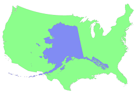Alaska boroughs and census area map. Comparing Size Alaska Vs Usa Infographic Map Alaska