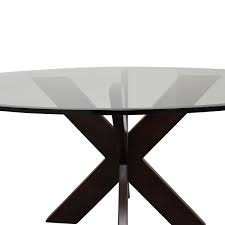 We complete each glass top dining room set with complementary chairs, offering seamless collections with exquisite modern, transitional or traditional looks. 61 Off Pier 1 Pier 1 X Base Dining Table With Glass Top Tables