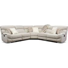 Wave 5 Piece Manual Reclining Sectional With 3 Reclining Seats Reclining Sectional Reclining Sectional With Chaise Sectional