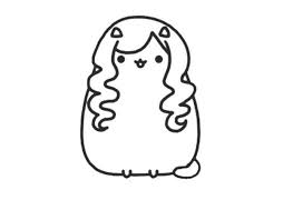 Zestaw ręcznie rysowane mercaticorn, kreskówka syrenka z rogiem jednorożca w różnych pozach. Pusheen Unicorn Rysunek Novocom Top