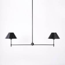 Metal Two Arm Shaded Chandelier Ceiling Light Black Threshold Designed With Studio Mcgee Chandelier Ceiling Lights Chandelier Shades Ceiling Lights