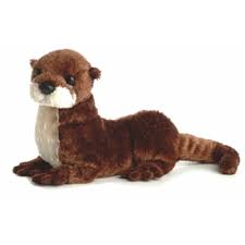 Stuffed North American River Otter By Aurora At Stuffed Safari Plush Animals Large Plush Stuffed Animals Plush Stuffed Animals
