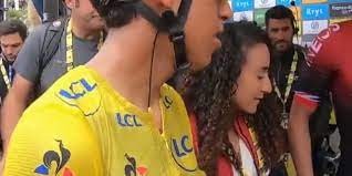 Es el virtual campeón del. Video Desmiente Que Novia De Egan Bernal Haya Morboseado A Su Companero Bolavip