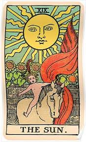Maybe it also hints at the sun's zenith in the middle of the summer. Tarot Card The Sun Poster By Ineedmorem0ney The Sun Tarot The Sun Tarot Card Tarot Card Meanings
