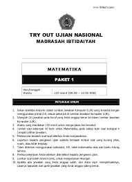 Soal un sd 2018 matematika. Top Pdf Soal Try Out Un Matematika Sd Mi Kelas 6 Paket 2 123dok Com