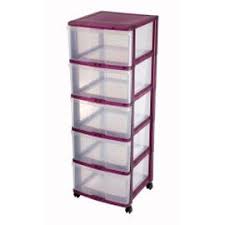 Tour 5 Tiroirs Wave Violet H 104 Cm Castorama Tiroirs En Plastique Tour De Rangement Rangement Plastique