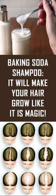 Buildup from hair products, dirt from the environment and overactive oil glands make some people want to shampoo more often, which isn't completely necessary. Baking Soda Shampoo It Will Make Your Hair Grow Like It Is Magic Grow Hair Baking Soda Shampoo Hair Remedies