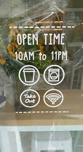 Cafe Timing Door Amp Window Sticker Image Source Https I Pinimg Com Coffee Shop Design Cafe Window Coffee Shop Decor